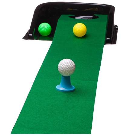 Игровой набор Junfa Для игры в гольф 3 клюшки 3 шарика 1 коврик 1 подставка с лункой