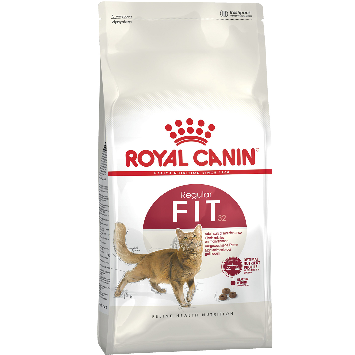 Корм для кошек ROYAL CANIN Fit 32 для взрослых умеренно активных кошек от  1года сухой 0,2 кг купить по цене 234 ₽ с доставкой в Москве и России,  отзывы, фото