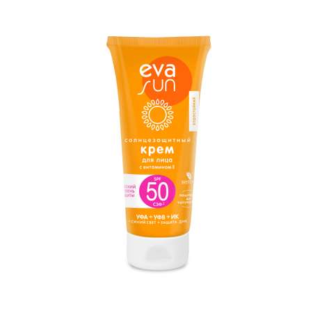 Солнцезащитный крем Eva Sun для очень чувствительных участков кожи eva sun SPF 50, 50 мл