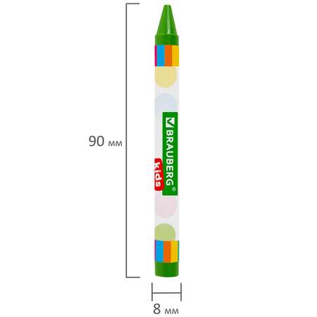 Восковые мелки Brauberg для рисования для детей набор 24 цвета