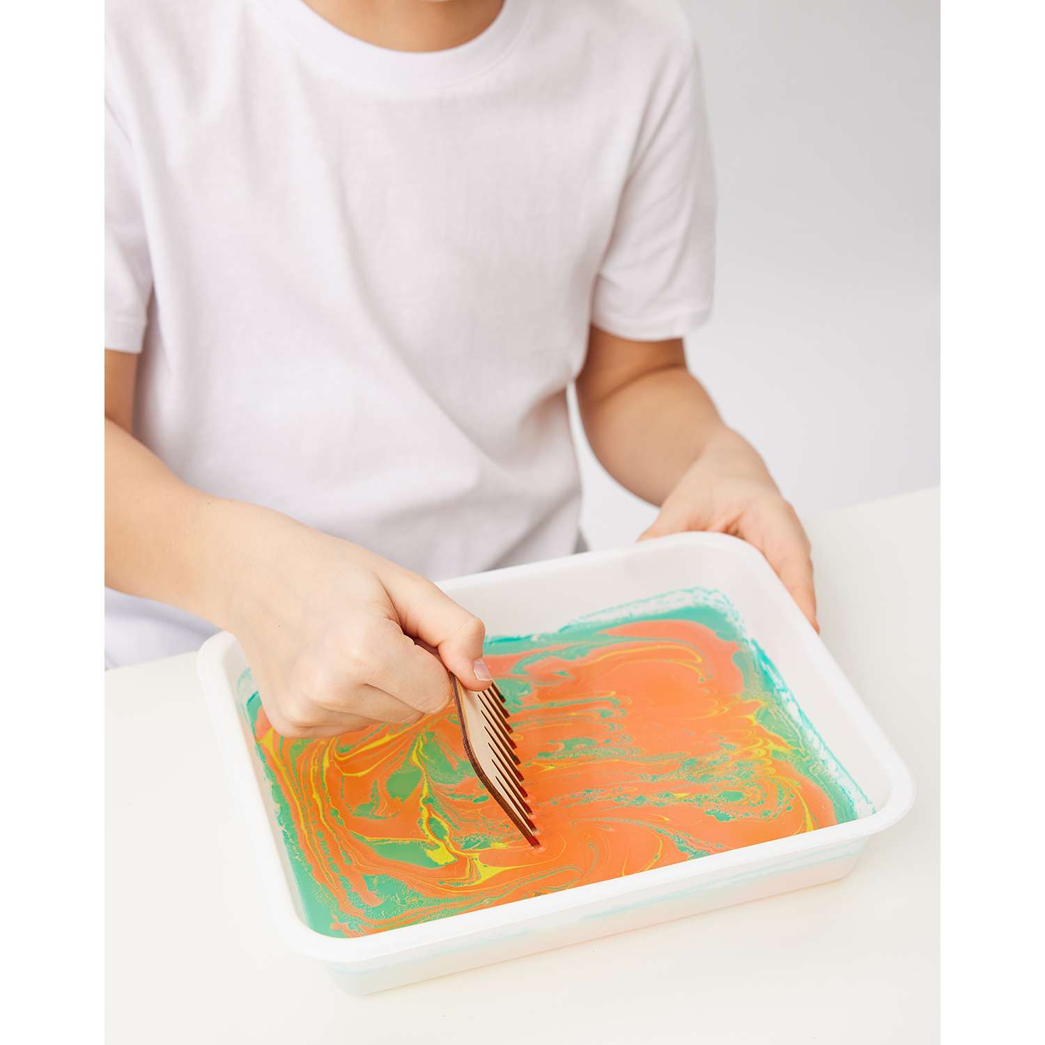 Набор для рисования на воде Attivio Краски Эбру 5цветов А5 Э02 - фото 10