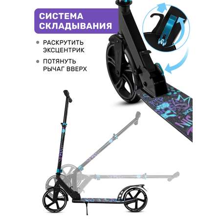 Самокат двухколесный складной CITYRIDE 200/200