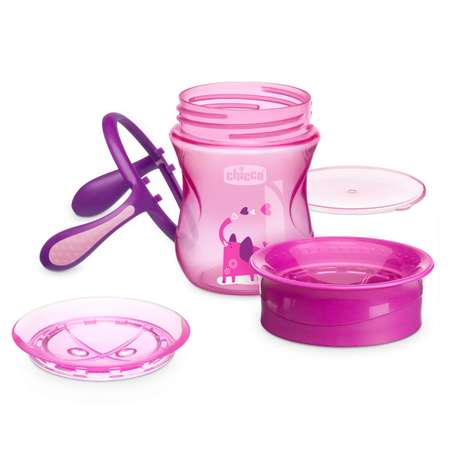 Поильник Chicco Perfect Cup носик 360 266мл с 12месяцев Розовый