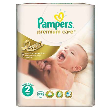 Подгузники Pampers Premium Care Экономичная 3-6кг 72шт
