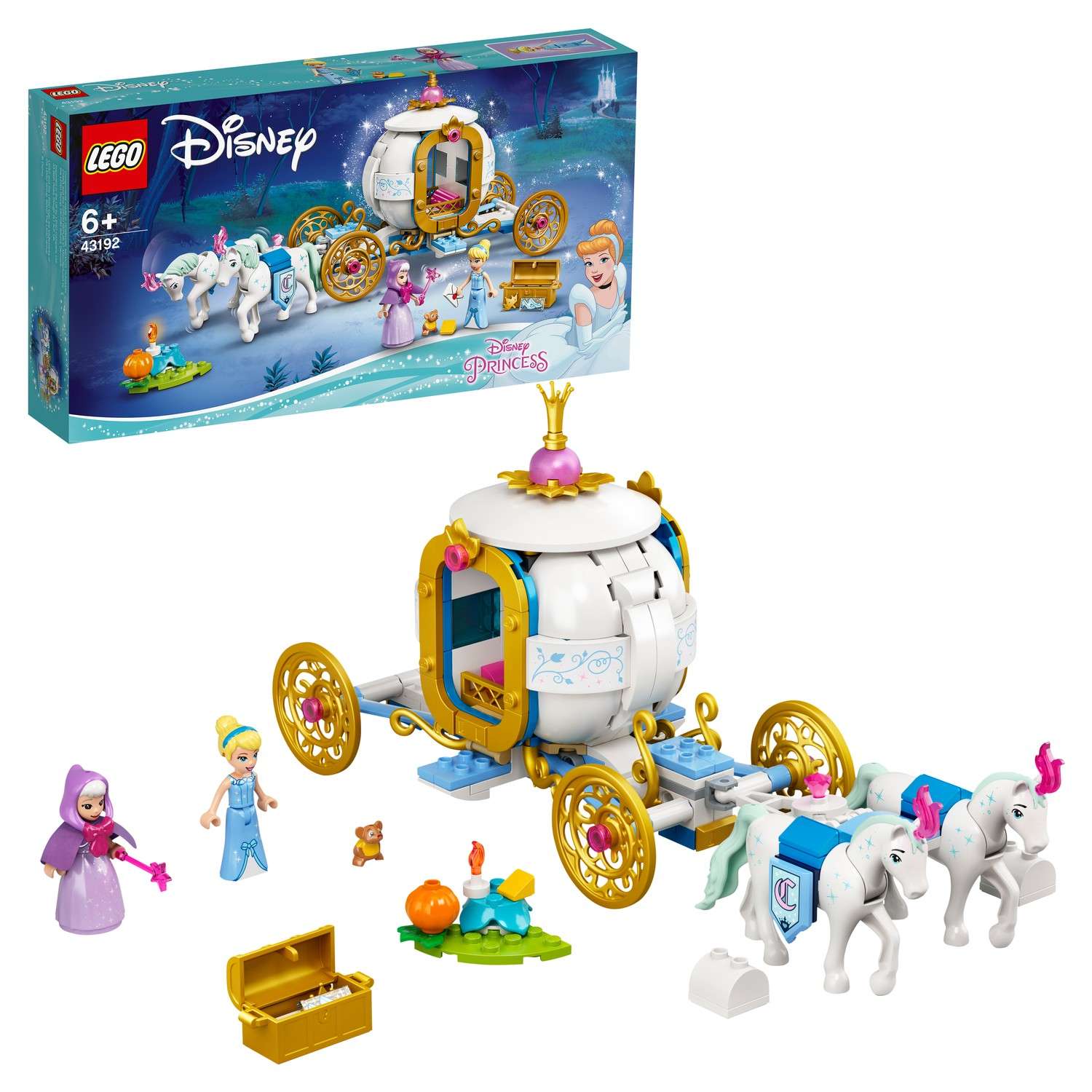 Конструктор LEGO Disney Princess Королевская карета Золушки 43192 - фото 1