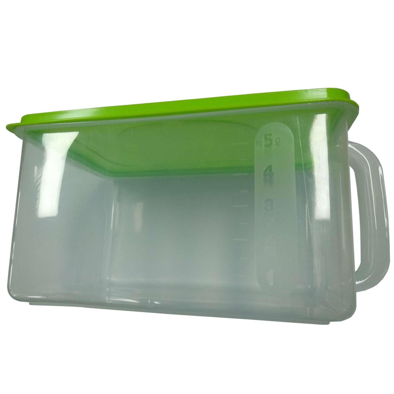 Контейнер Homsu для холодильника с ручкой зеленый - фото 1