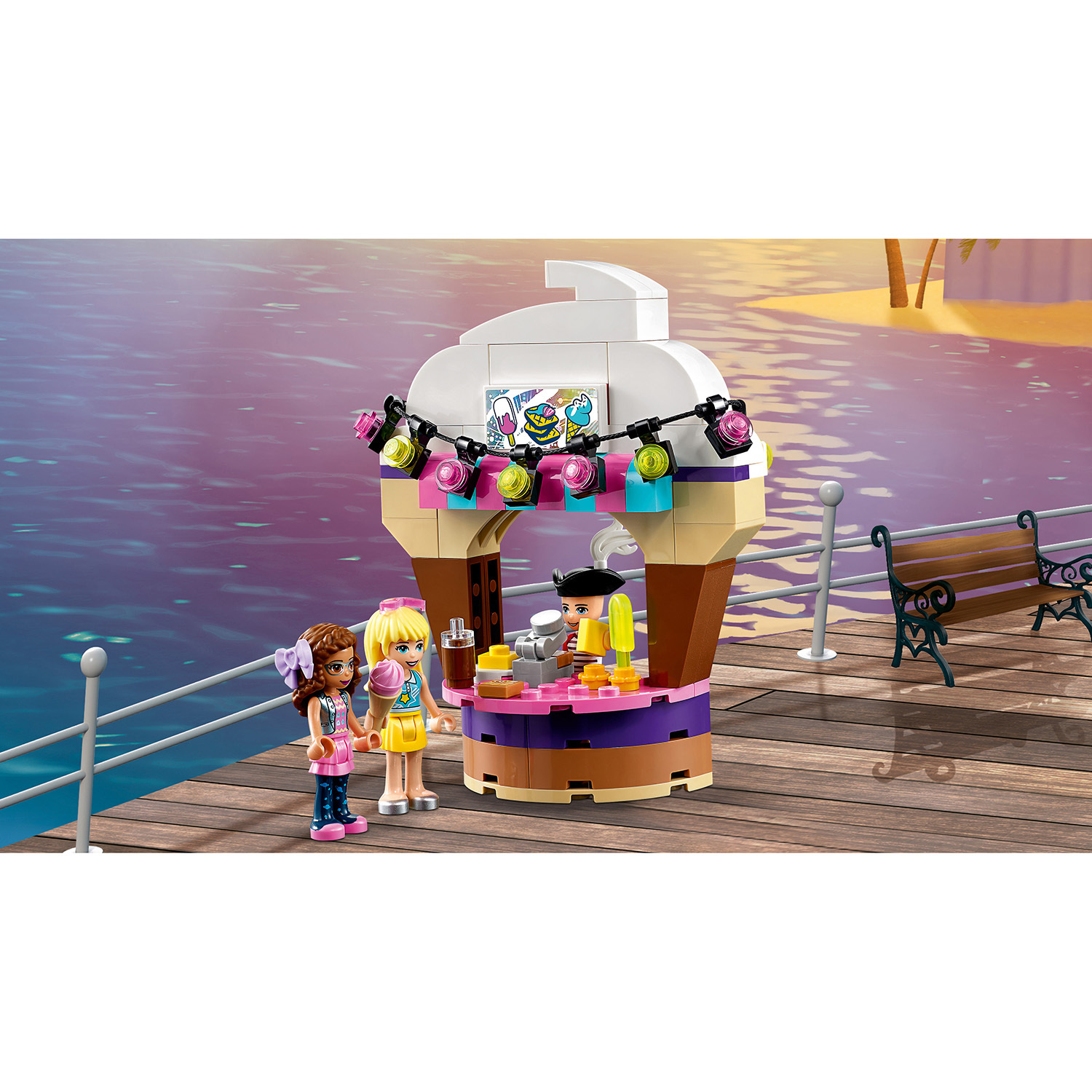 Конструктор LEGO Friends Прибрежный парк развлечений 41375 купить по цене  4999 ₽ в интернет-магазине Детский мир