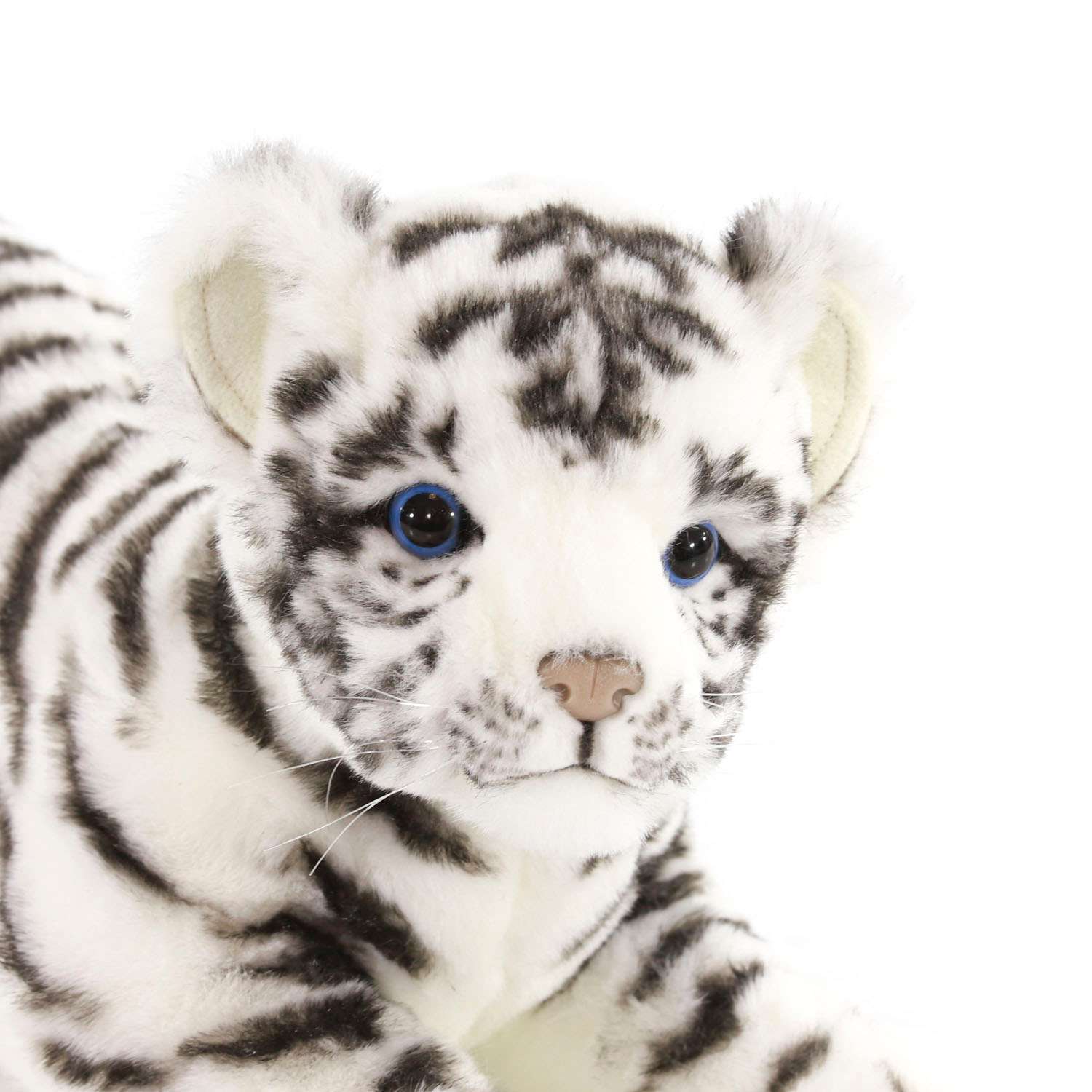 Реалистичная мягкая игрушка HANSA Тигр детёныш белый 36 см - фото 9