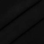 Кашкорсе с лайкрой Совушка трикотаж с рубчиком для шитья и рукоделия 30/1 25х59см черный 28962