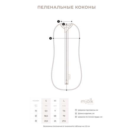 Пеленка-кокон Mjolk M 6-9кг