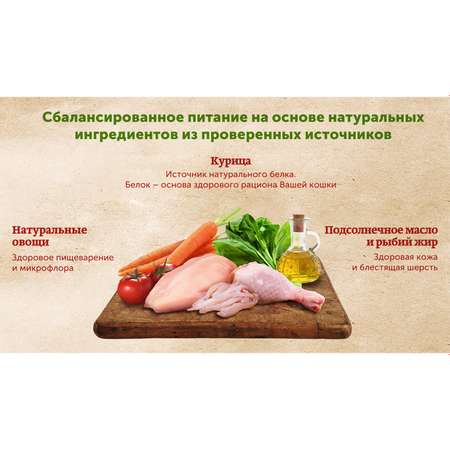 Корм влажный для кошек Natures Table 85г с курицей в соусе пауч