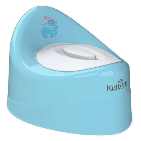 Горшок туалетный KidWick Ракушка с крышкой Голубой