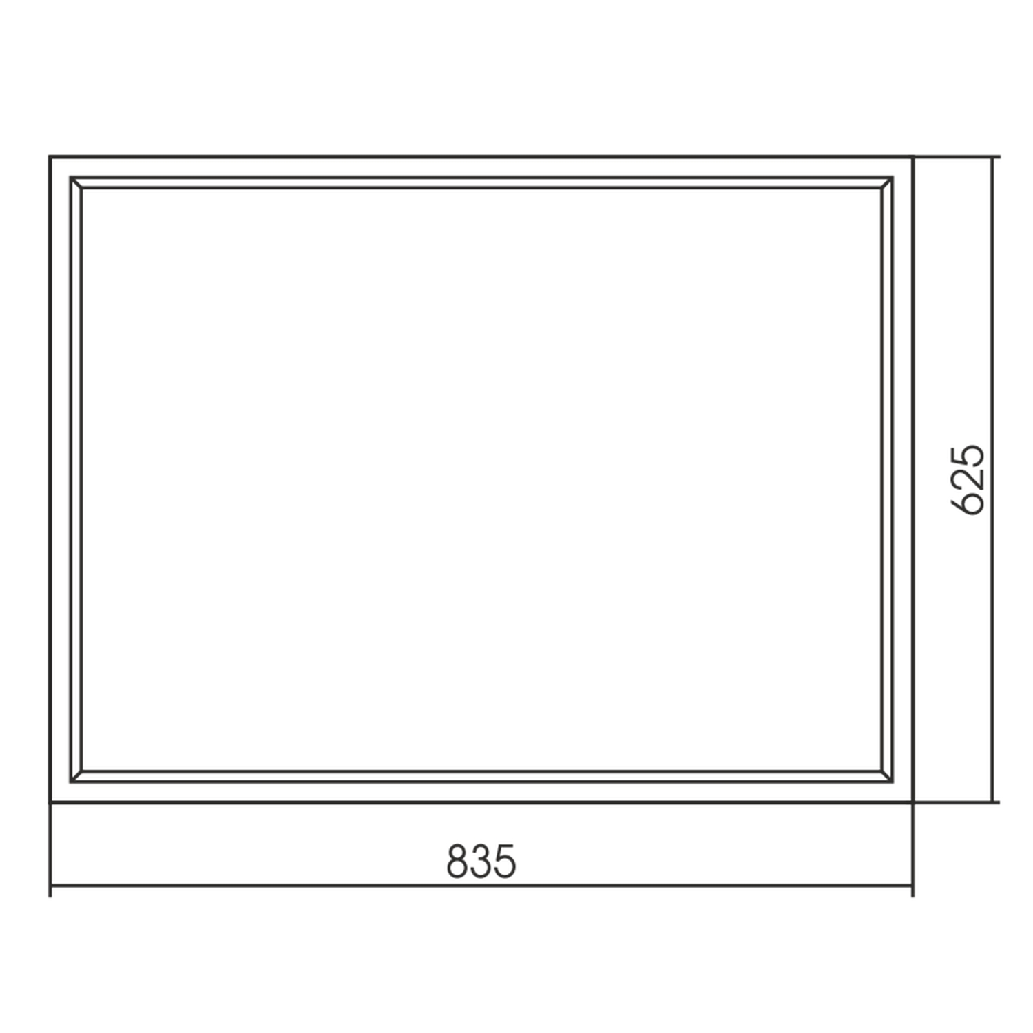 Зеркало с подсветкой Mixline прямоугольное 835х625 х мм светодиодная подсветка сенсор - фото 2