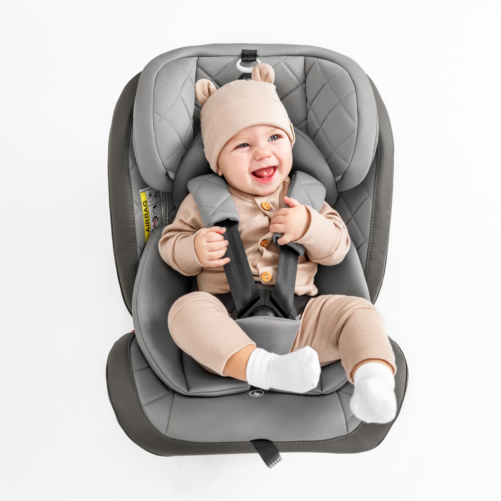 Автокресло Amarobaby Brilliant Isofix класс D группа 0+/1/2/3 Коричневый - фото 21