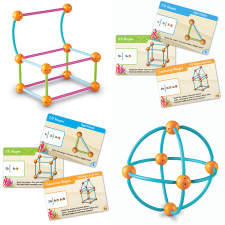 Развивающий набор Learning Resources «‎Погружение в геометрию. С карточками»