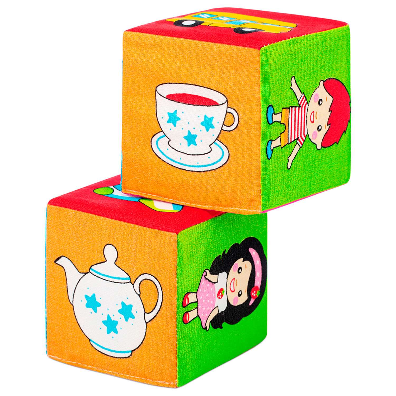 Кубики Мякиши Набор первые детские развивающие для малышей Найди пару мягкие подарок детям до года - фото 5