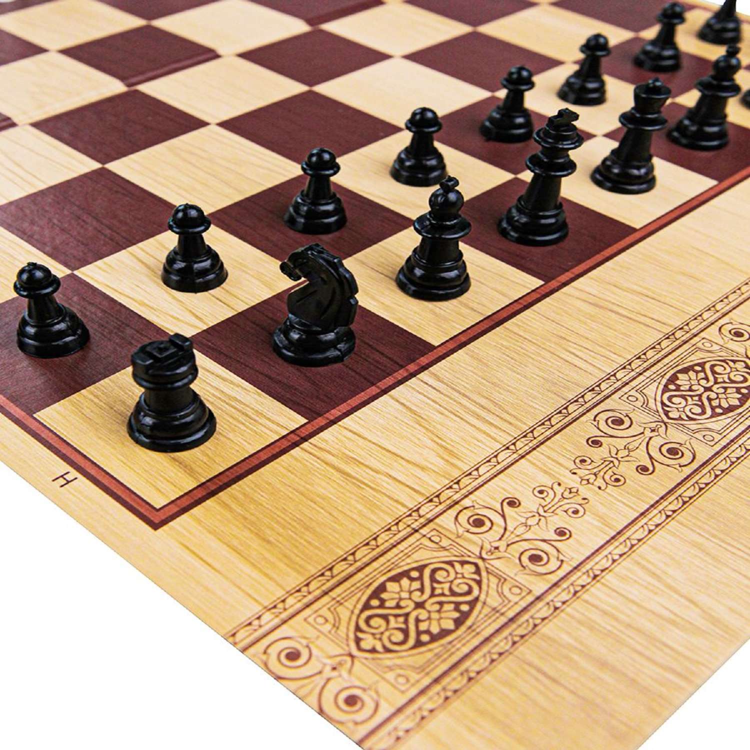 Настольная игра Рыжий кот 3 в1 Шахматы Шашки Нарды в большой коробке - фото 3