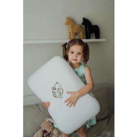 Анатомическая подушка Asvetida Kids детская 40х60 c эффектом памяти Memory Foam