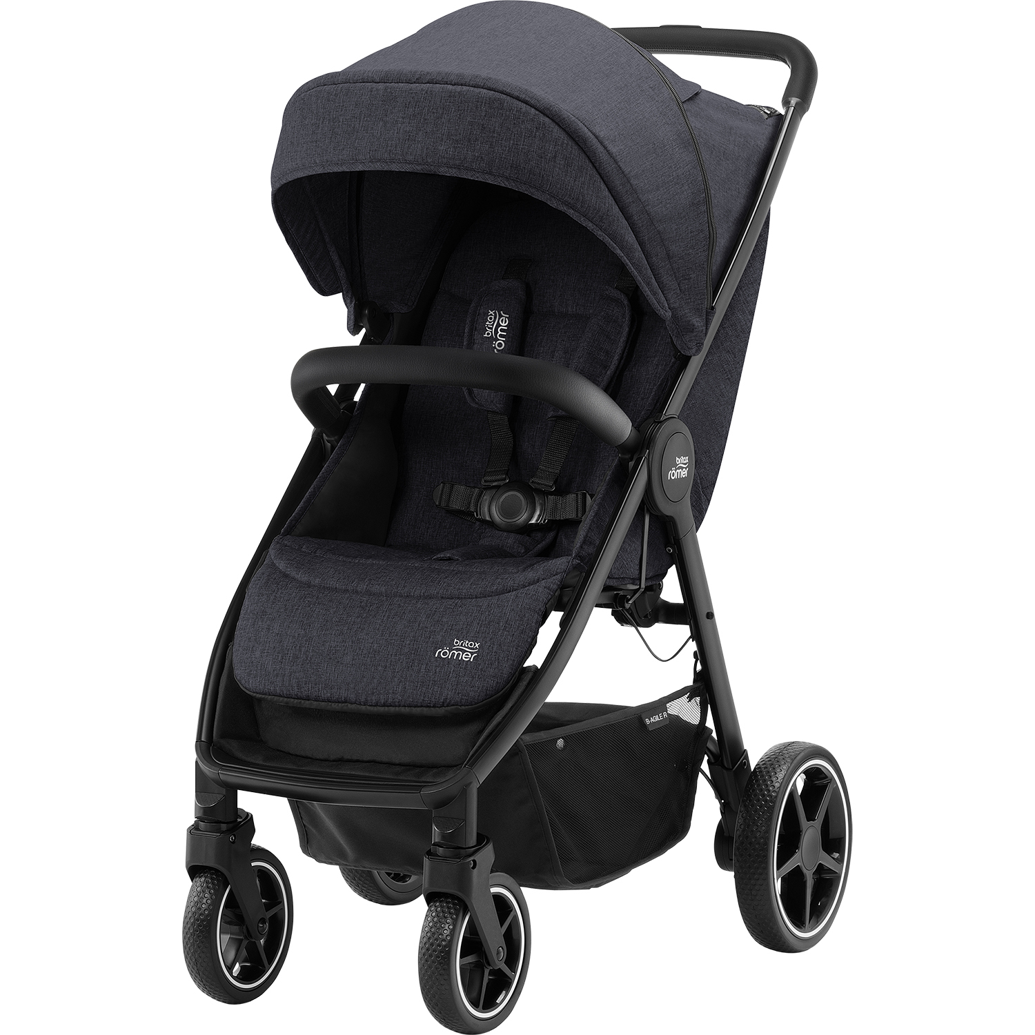 Коляска Britax Roemer B-Agile R Black Shadow-Black - фото 1