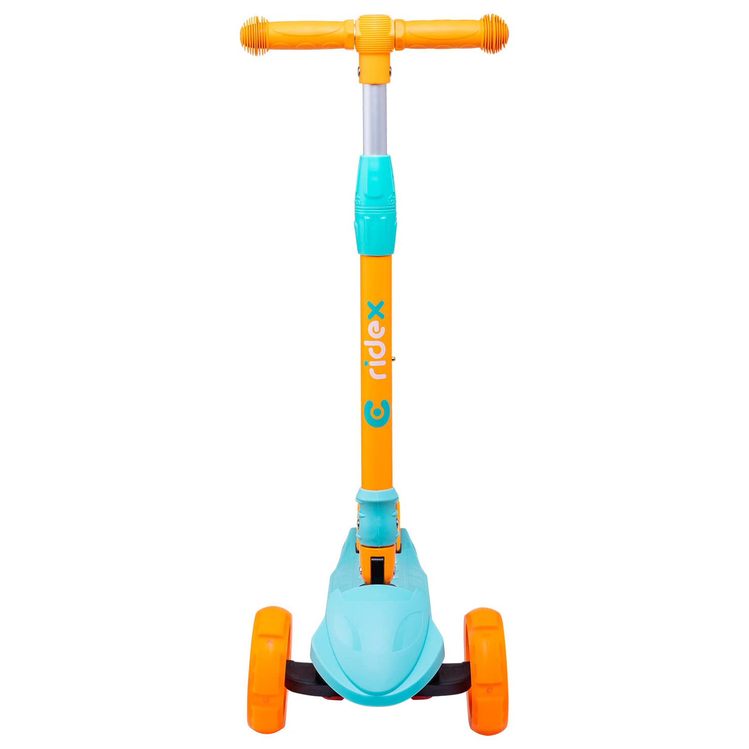 Самокат RIDEX трехколесный 3 wheels scooter Bunny 135/90 light blue/orange - фото 3