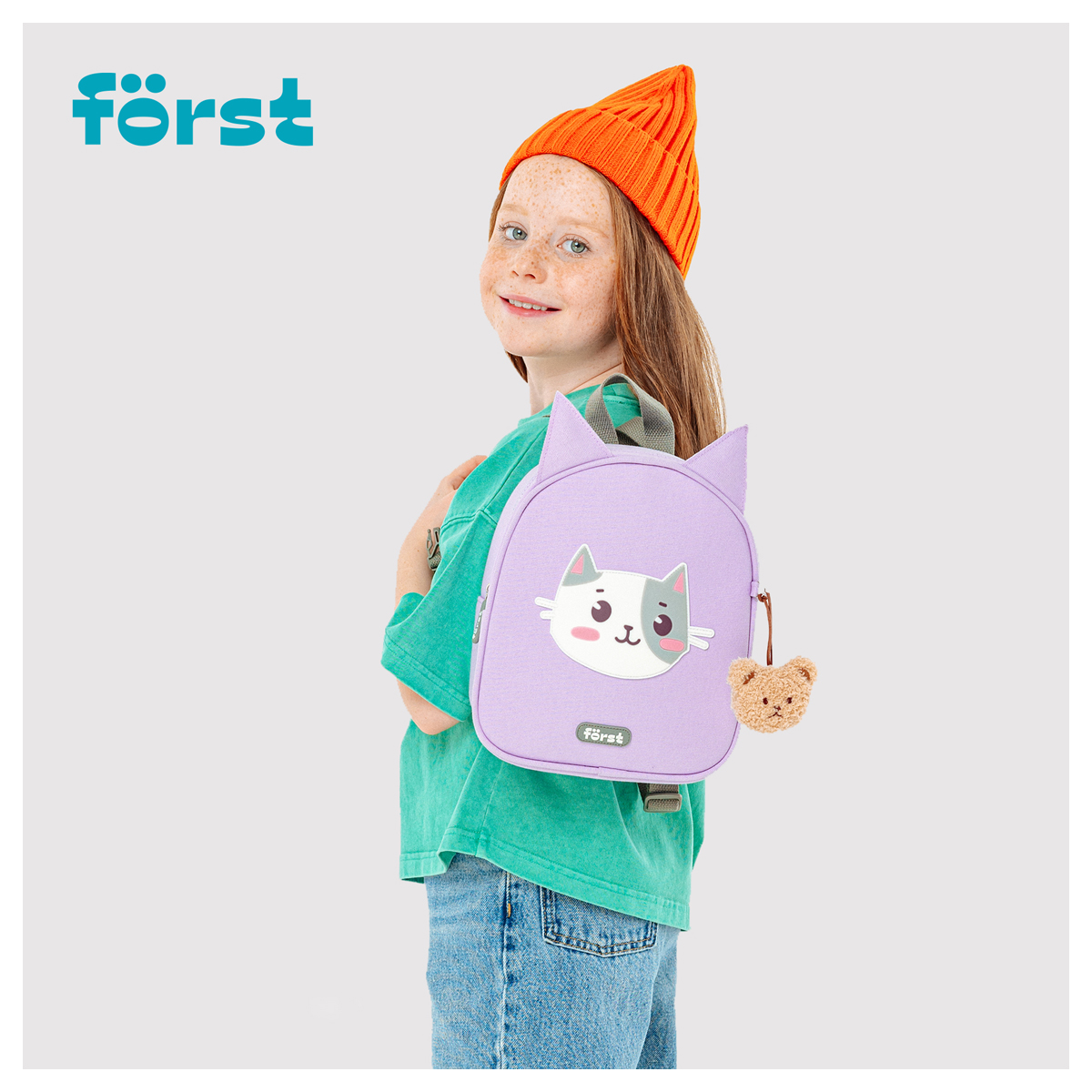 Рюкзак Forst Рюкзак Först F-Kids Little kitty 25*21*10см 1 отделение уплотненная спинка - фото 9