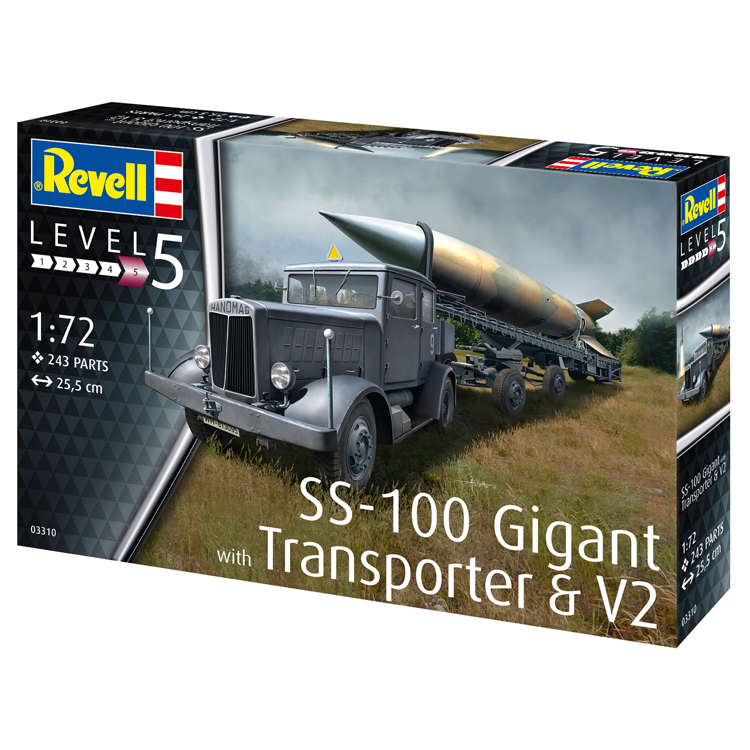 Набор Revell Военная техника SS-100 Gigant + Transporter + V2 03310 - фото 3