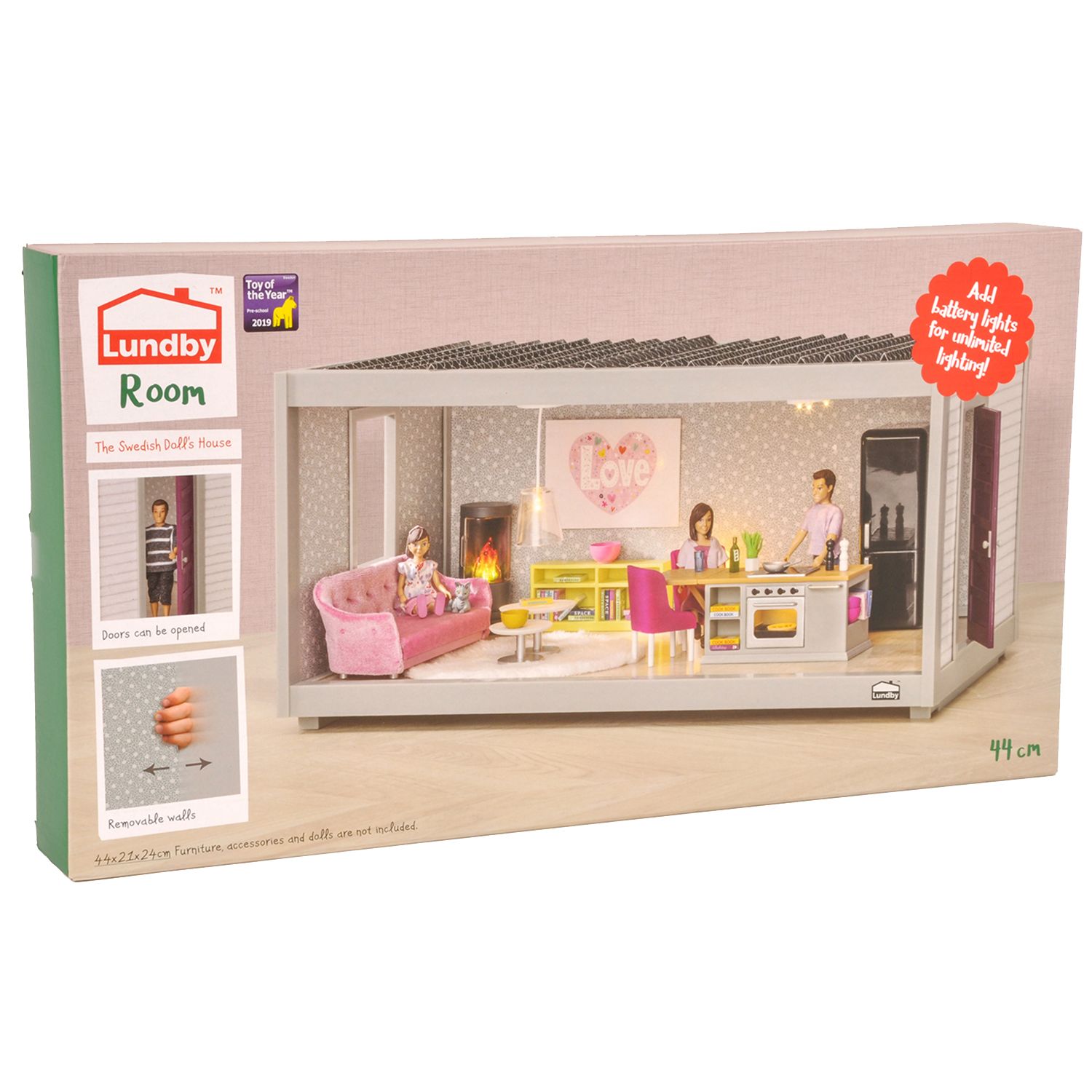 Кукольный домик Lundby Комната 44 см открытый на 360 обои в наборе LB_60102400 LB_60102400 - фото 3