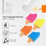 Набор текстовыделителей ArtFox «Вкусняшки для настоящей няшки»