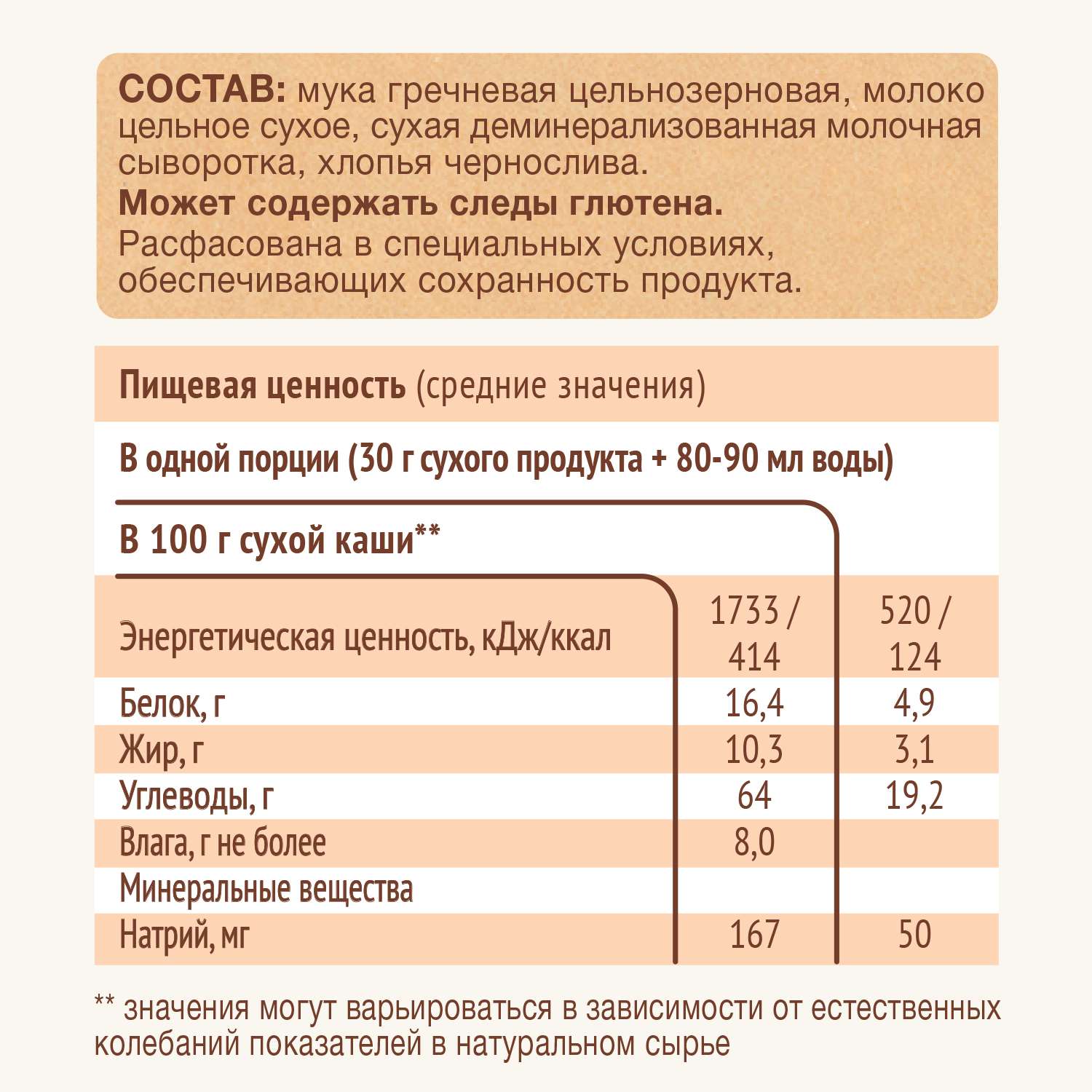 Каша молочная Nutrilak Premium Procereals гречневая чернослив 200г с 4месяцев - фото 4