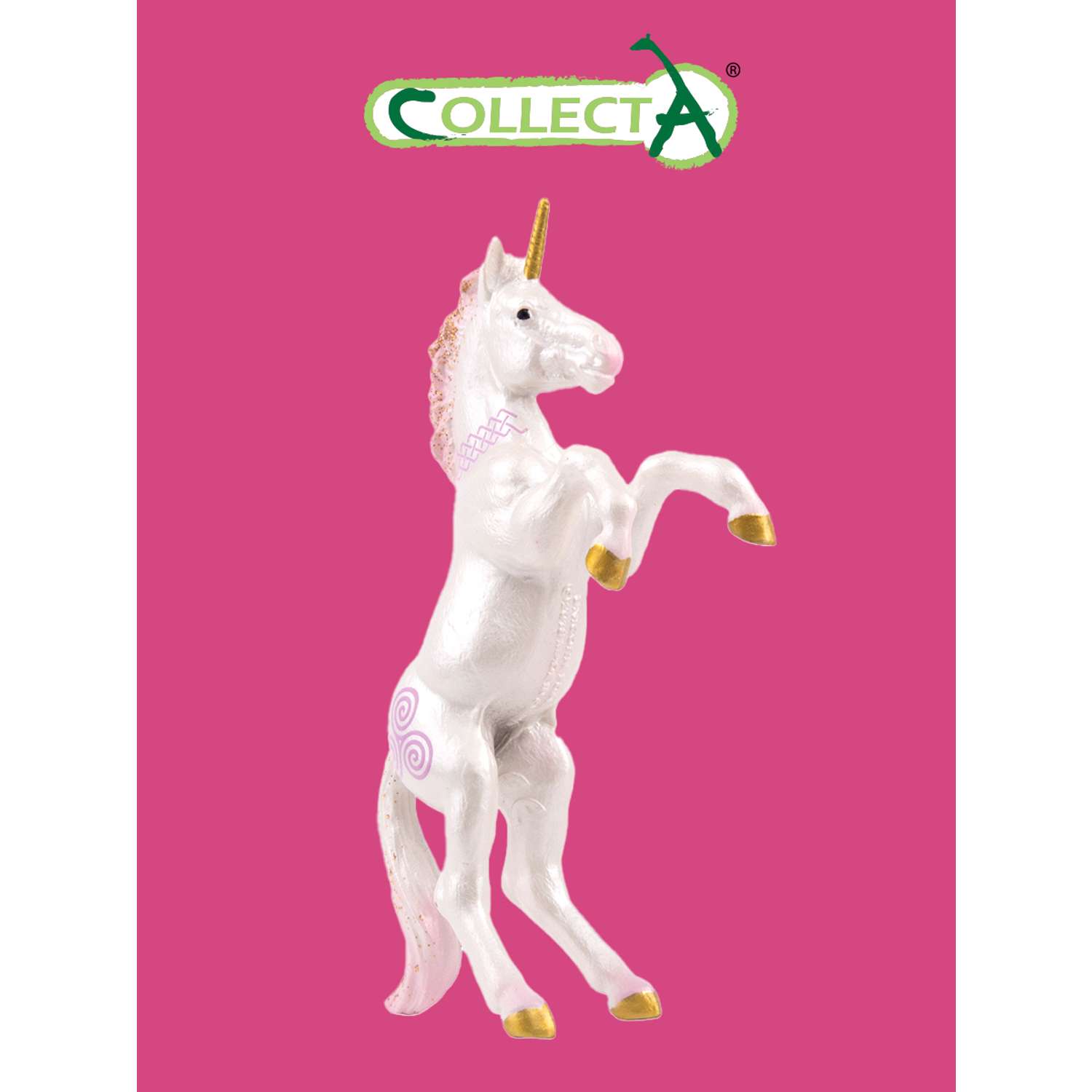 Игрушка Collecta Жеребёнок единорога розовый фигурка животного - фото 1