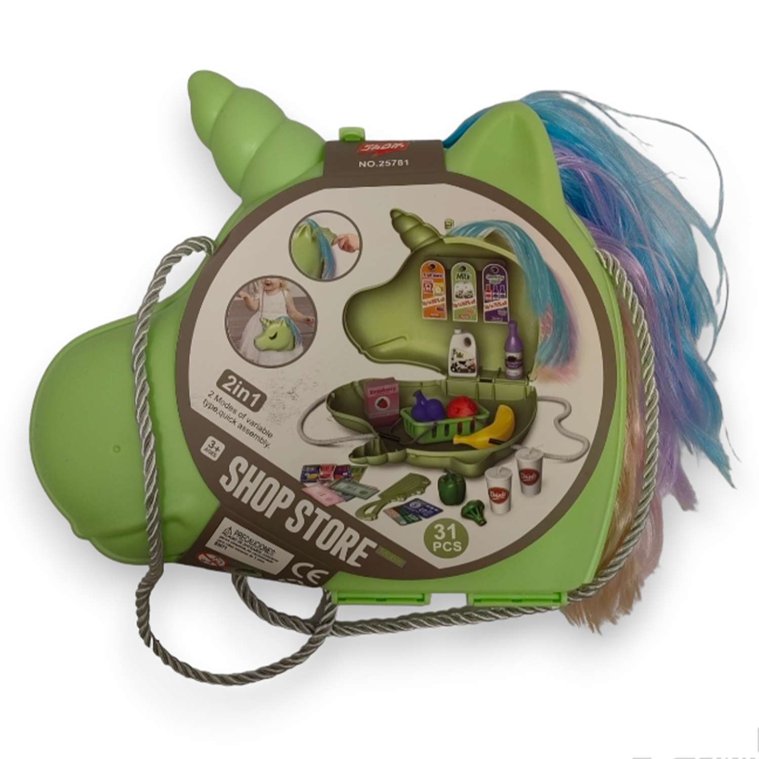 Детский игровой набор SHARKTOYS сумка для девочки Единорог с аксессуарами - фото 2