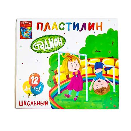 Пластилин школьный Madliani 12 цветов, 180 г со стеком