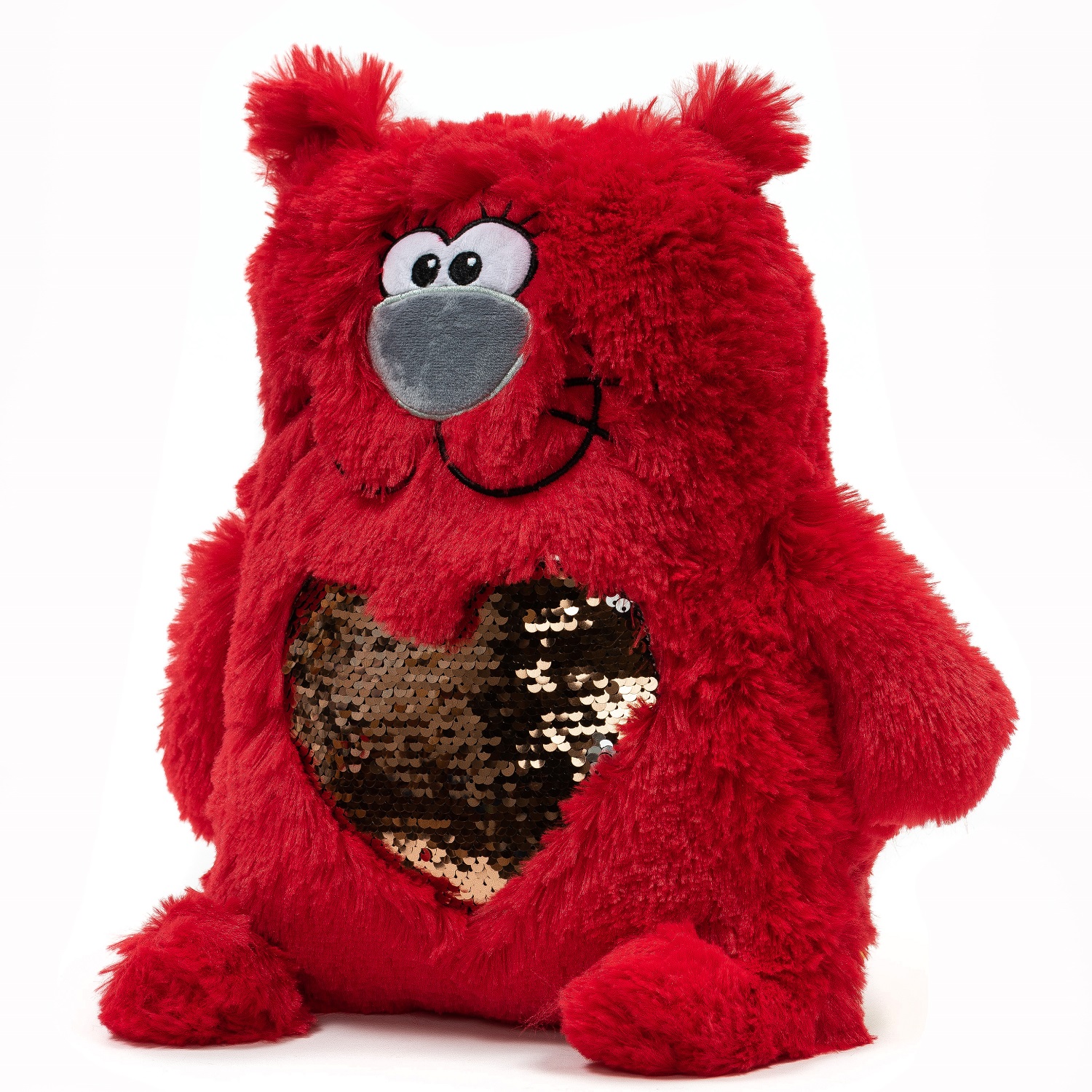 Игрушка мягконабивная Tallula Кот Lovecat 43 см красный - фото 1