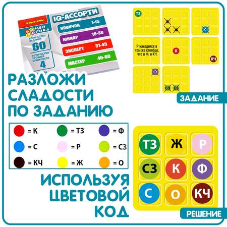 Настольная игра Bondibon логическая IQ-АССОРТИ