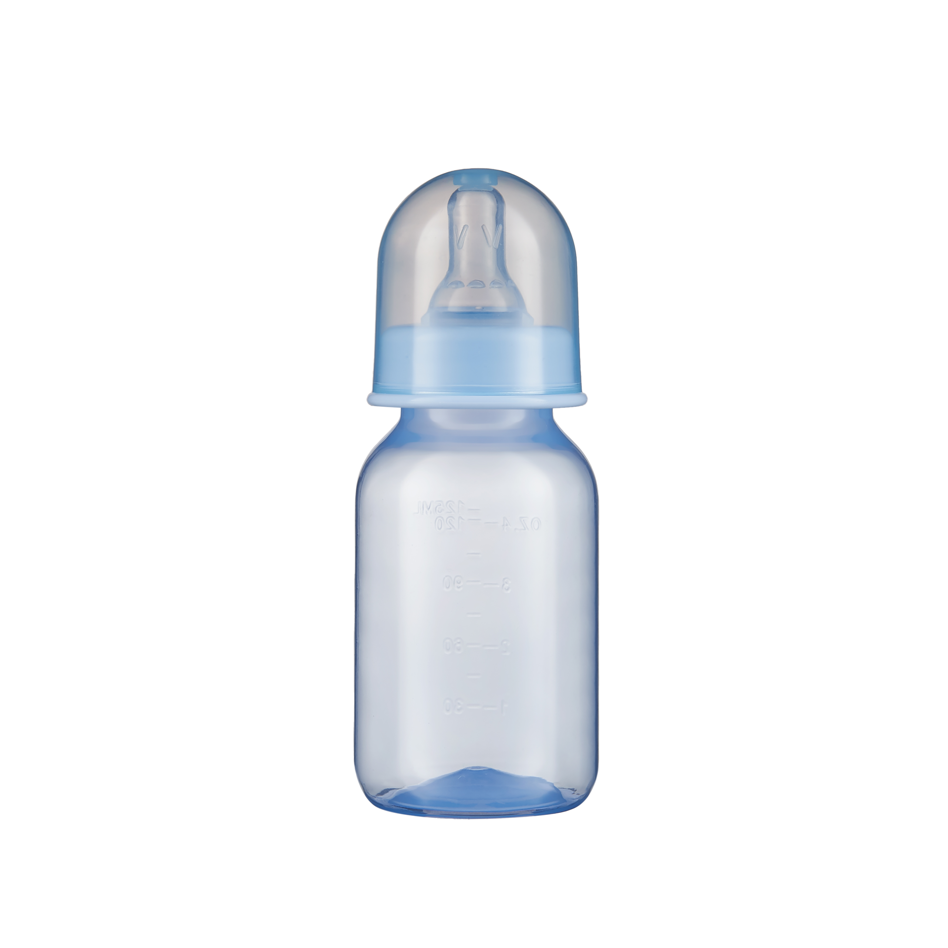 Бутылочка для кормления ПОМА 125мл Голубой ПП силикон медленный поток - фото 3