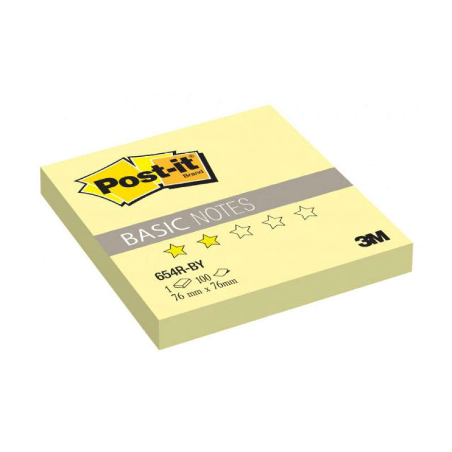 Стикеры Post-it желтые 100 листов - фото 1
