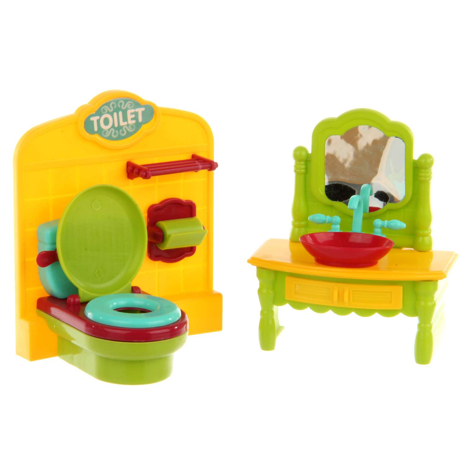 Мебель для кукол Veld Co Ванная комната с аксессуарами и медвежонком 119900 - фото 4