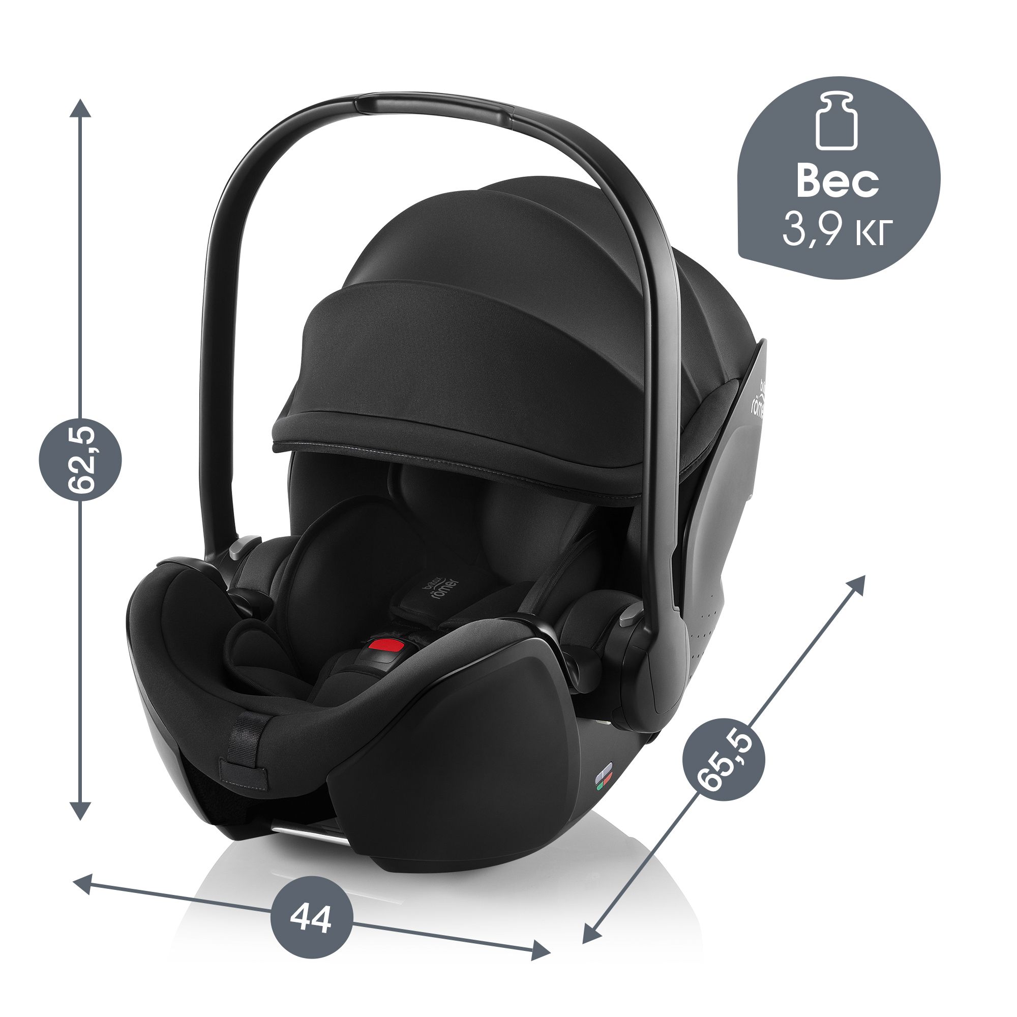 Детское автокресло Britax Roemer автолюлька для новорожденных - фото 12