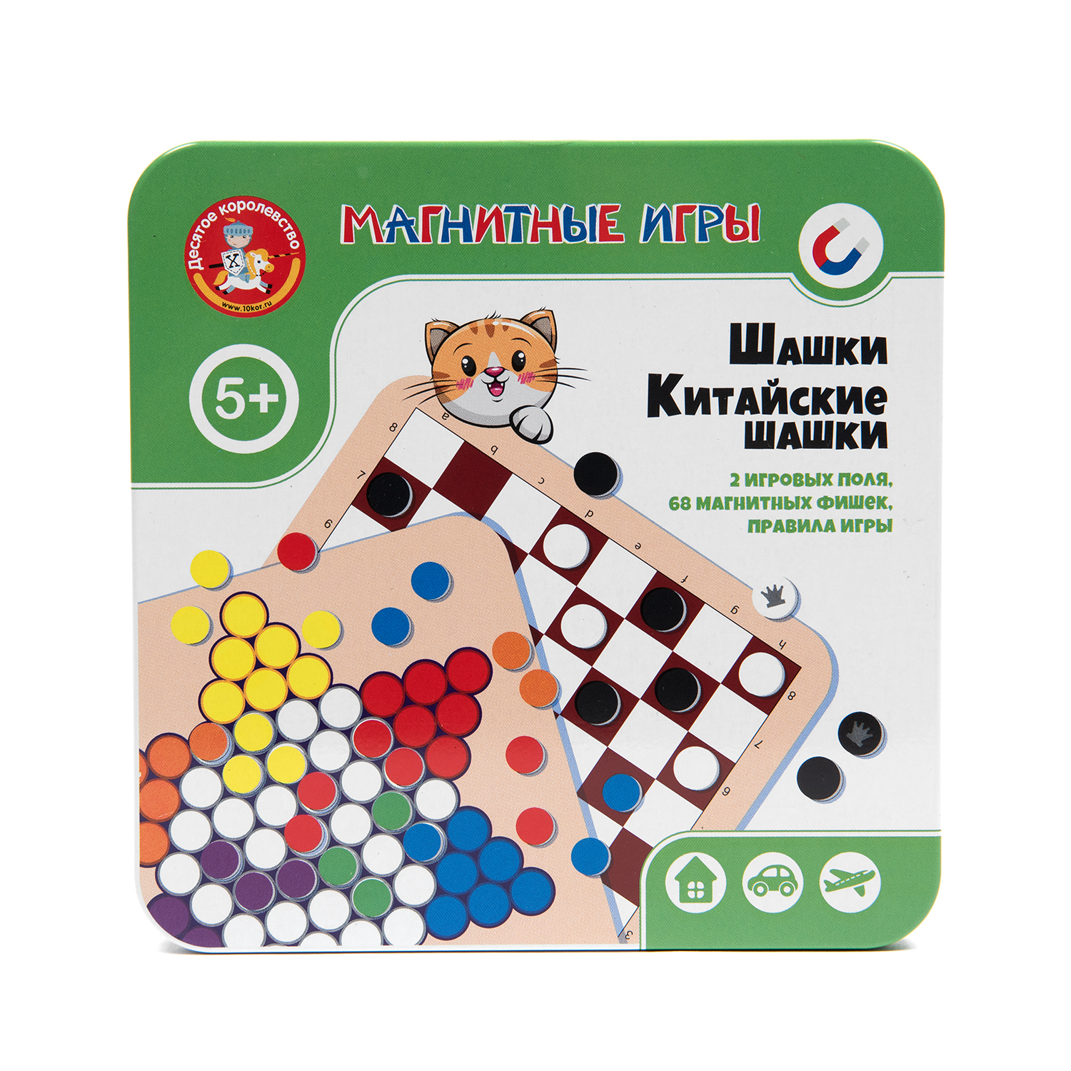 Магнитная игра ДЕСЯТОЕ КОРОЛЕВСТВО 03584 Китайские шашки