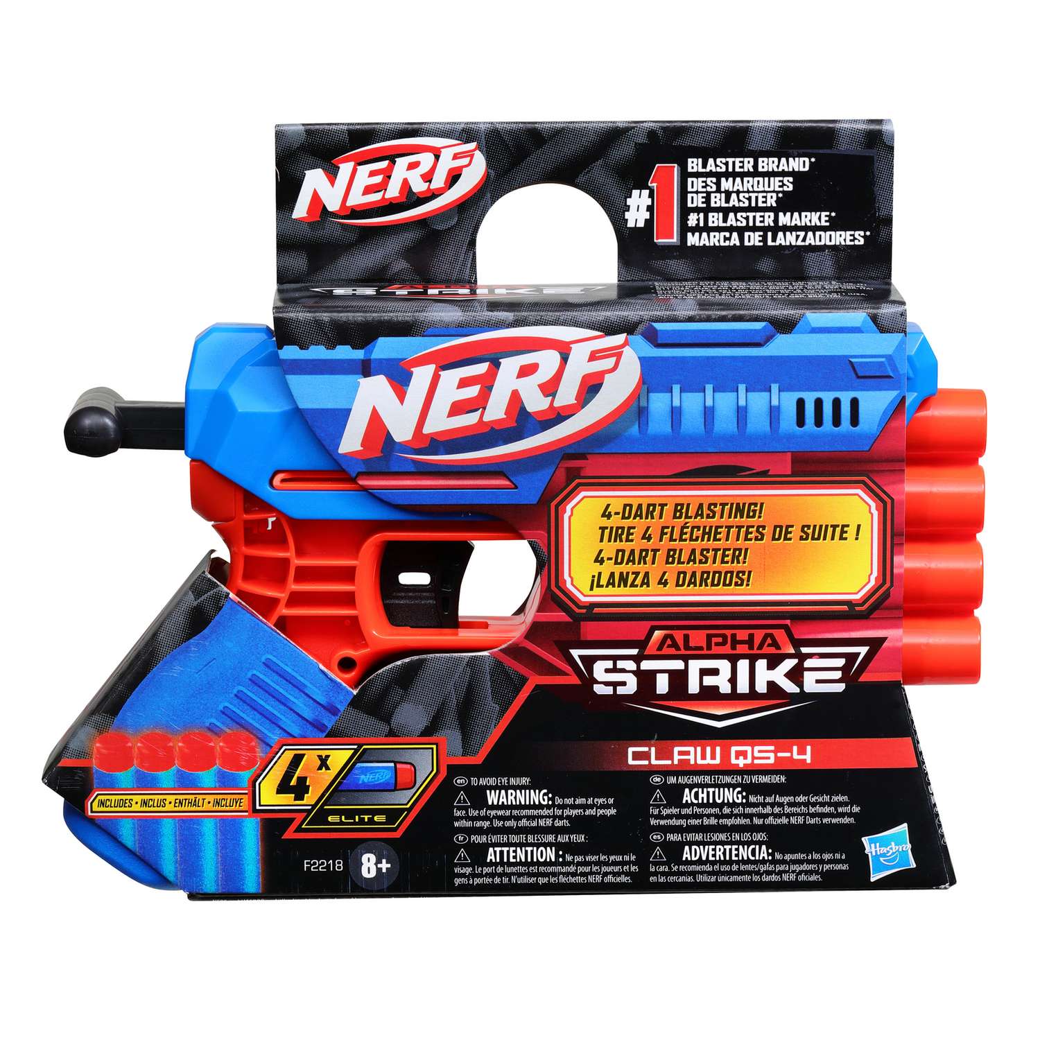 Набор игровой Nerf Кло QS-4 F2218EU40 - фото 9