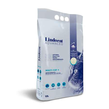 Наполнитель LindoCat Advanced Multi-Cat+ 10 кг комкующийся