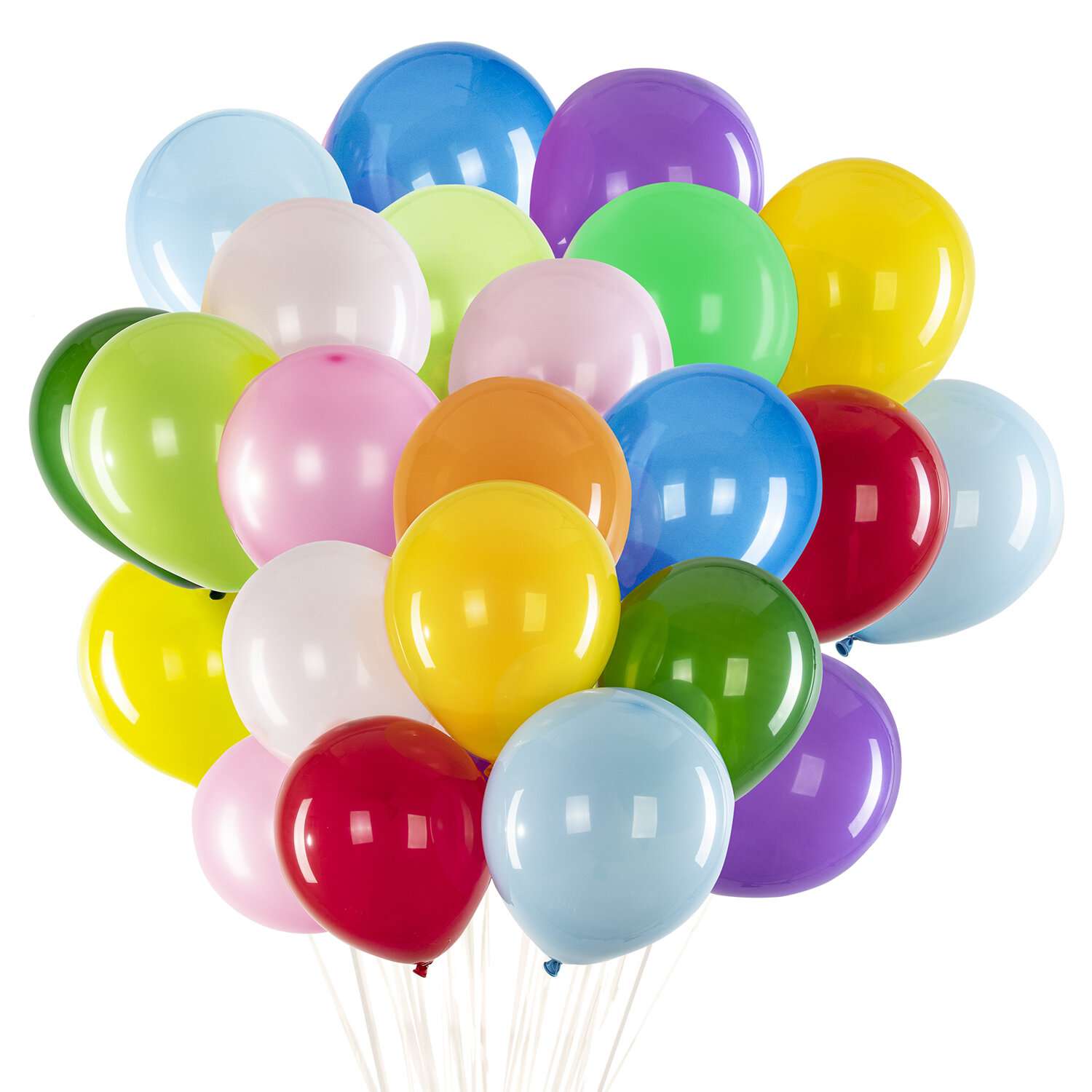 Шары воздушные Brauberg Набор 50 шт яркие цвета для фотозоны на день рождения - фото 2