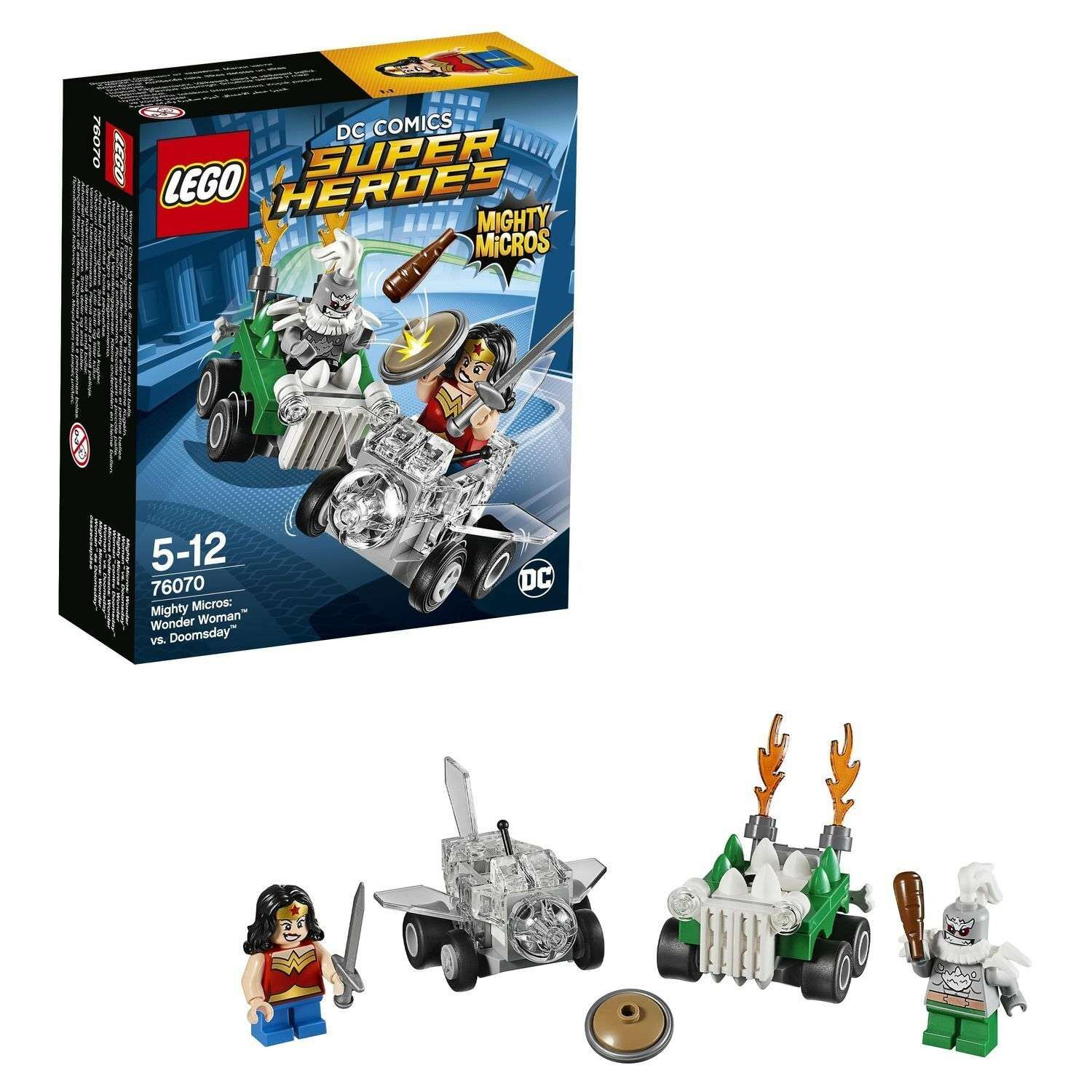 Конструктор LEGO Super Heroes Mighty Micros: Чудо-женщина против Думсдэя (76070) - фото 1