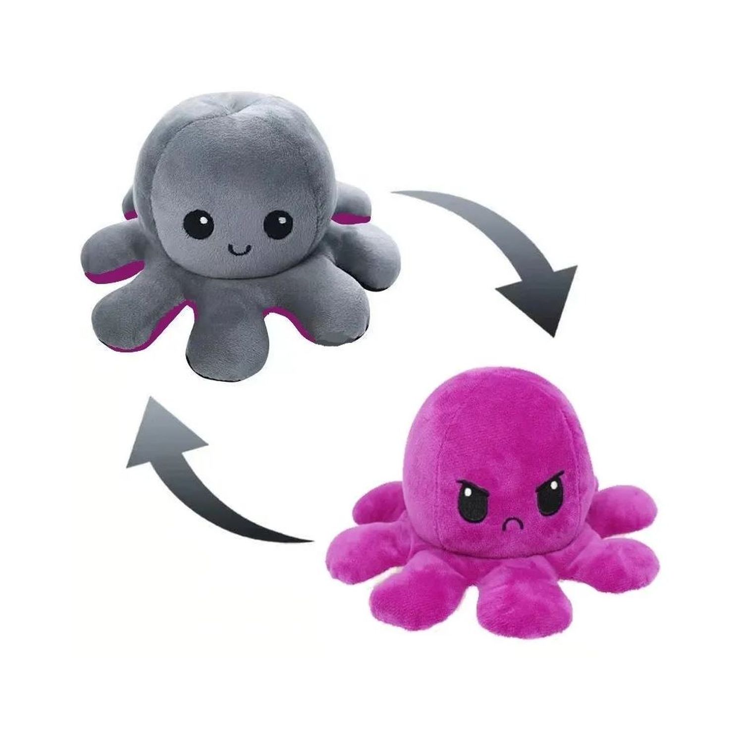 Мягкая игрушка Uniglodis двухсторонняя вывернушка Осьминожка - фото 2
