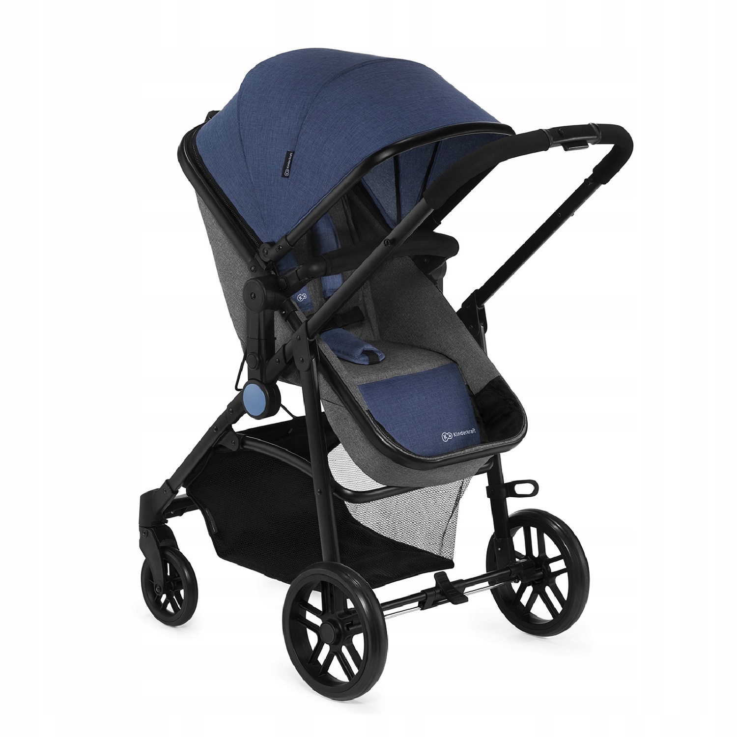 Коляска 3в1 Kinderkraft Juli Denim - фото 4