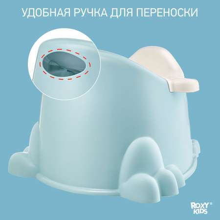 Горшок ROXY-KIDS Froggy цвет небесно-голубой