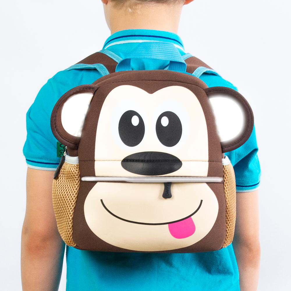 Рюкзак O GO Светоотражающий обезьянка - фото 4