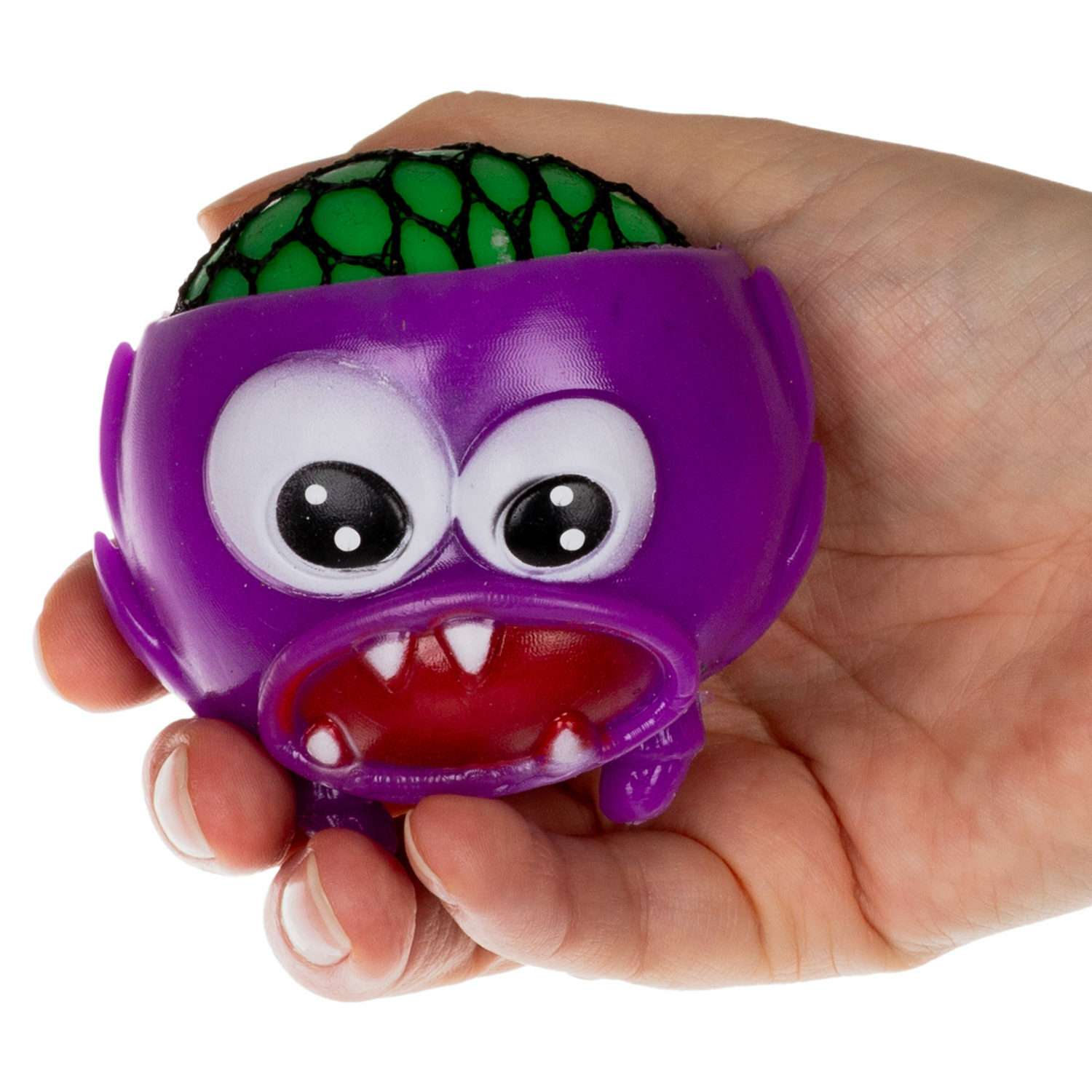 Антистресс игрушка для рук 1TOY Инопланетянин мялка жмякалка сквиш для детей взрослых фиолетовый - фото 2
