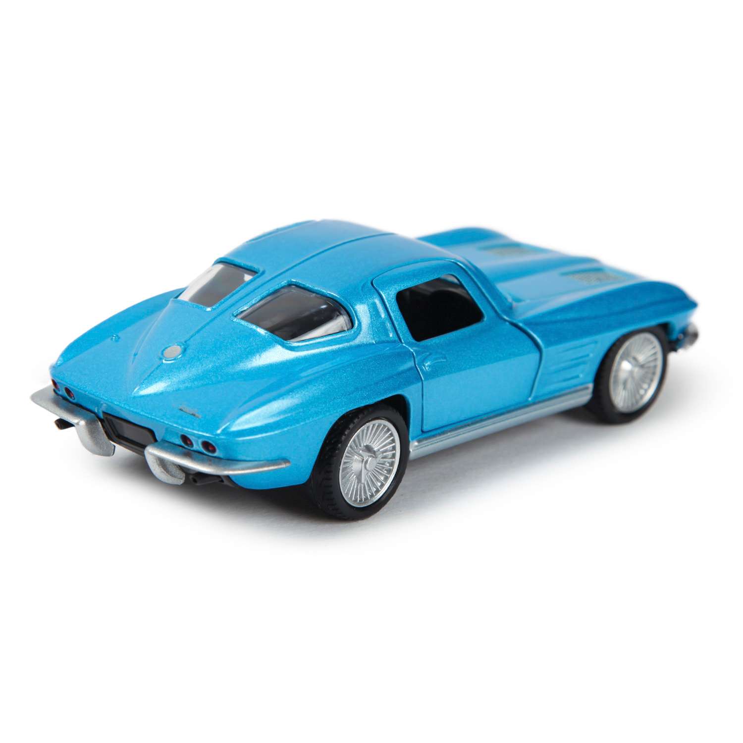 Машинка Mobicaro 1:32 Chevrolet Corvette Stingray Split Window 1963 Голубая 544058 544058 - фото 6