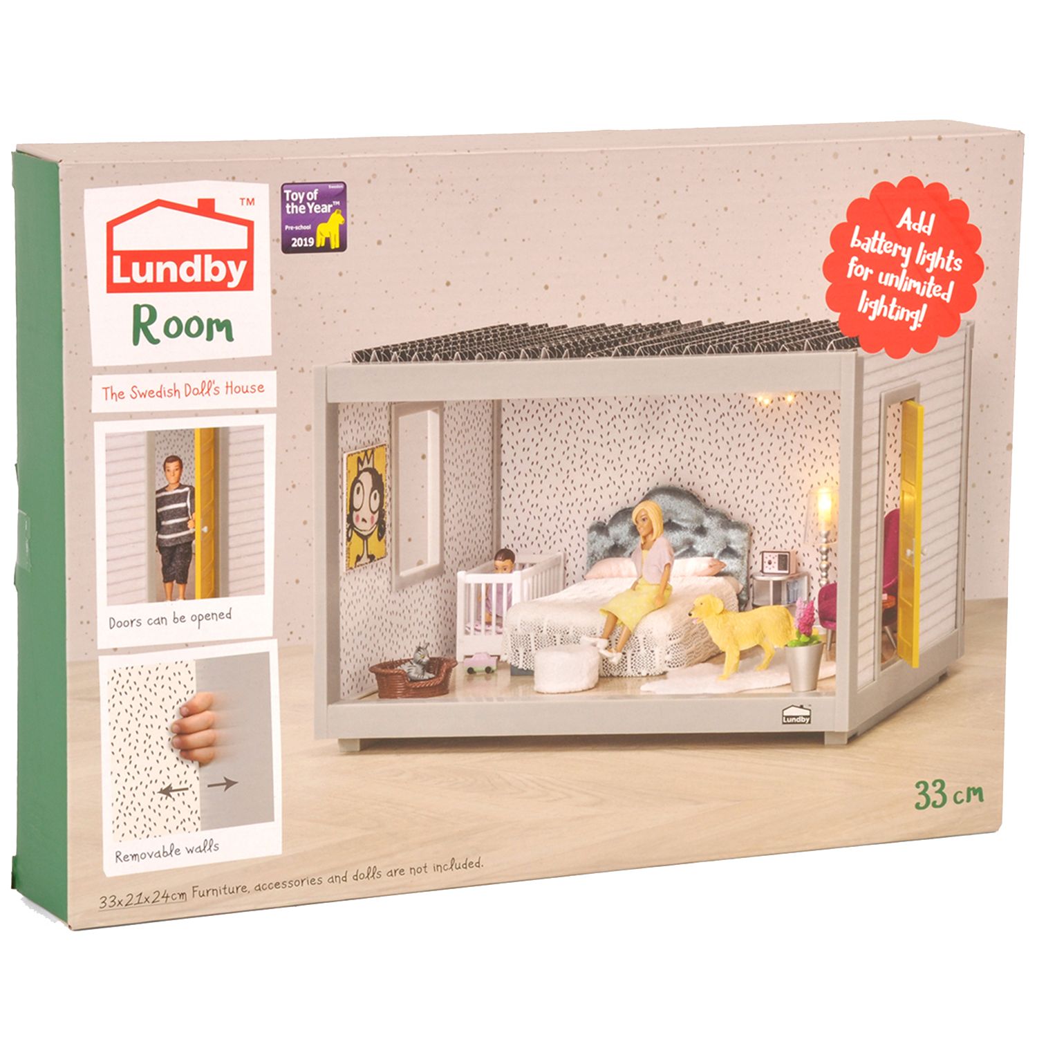 Кукольный домик Lundby Комната 33 см открытый на 360 обои в наборе LB_60102300 LB_60102300 - фото 2